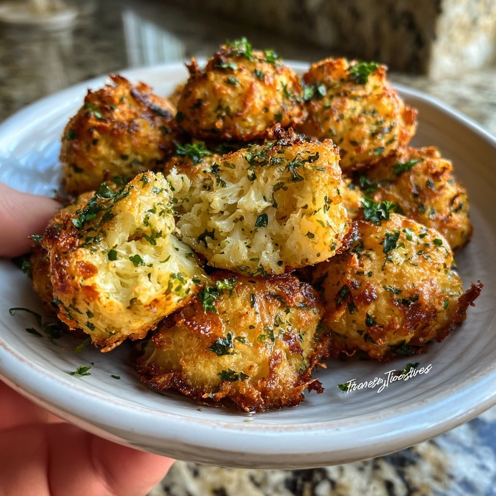 Crispy Cauliflower Herb Bites