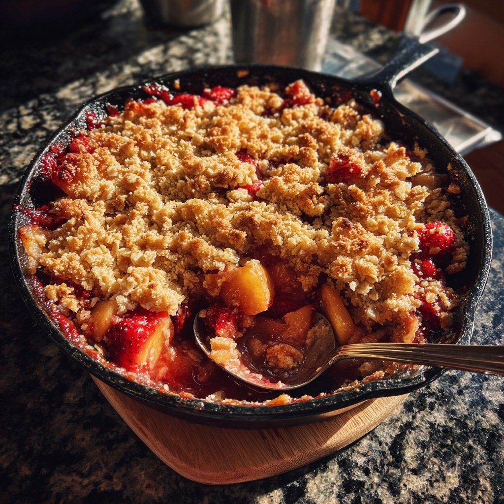 Strawberry Peach Crisp