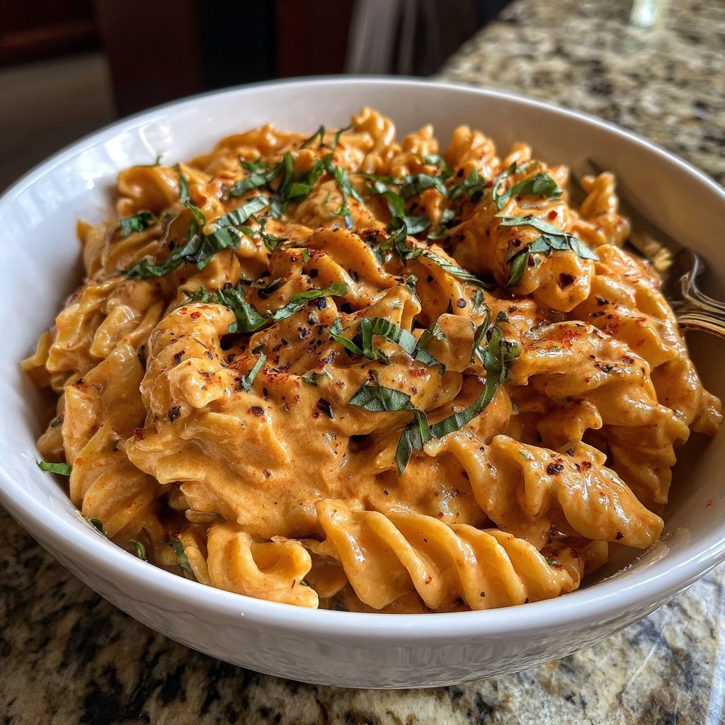 Creamy Tomato Chickpea Pasta