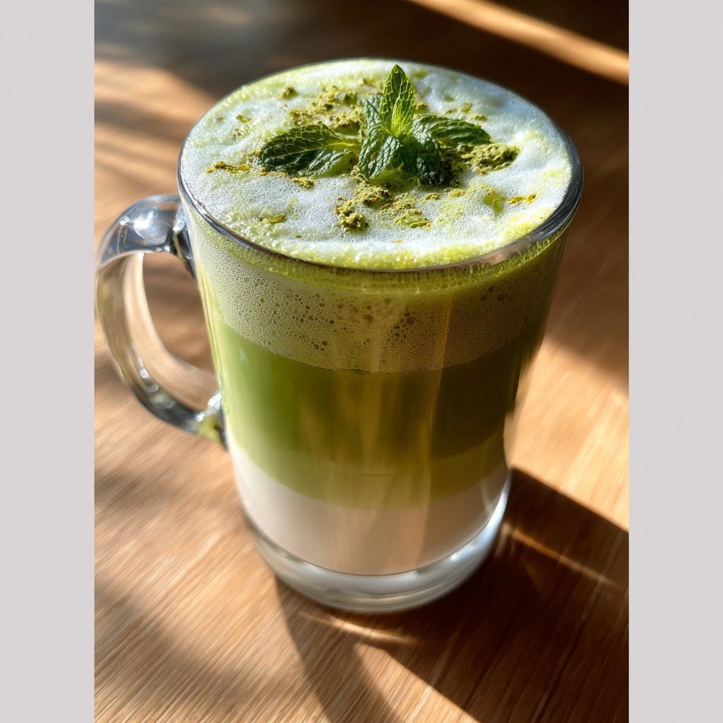 Strawberry Matcha Latte Iced