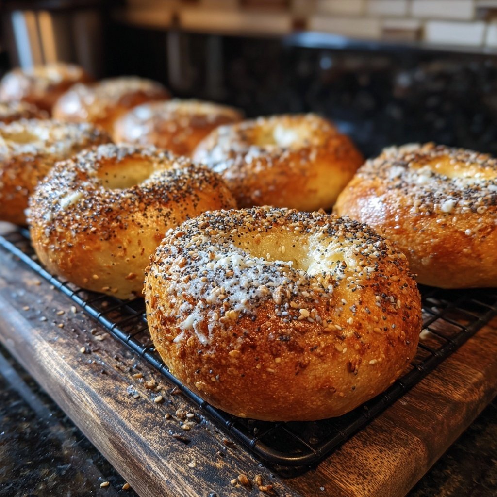 Protein Bagels With Flaxseed
