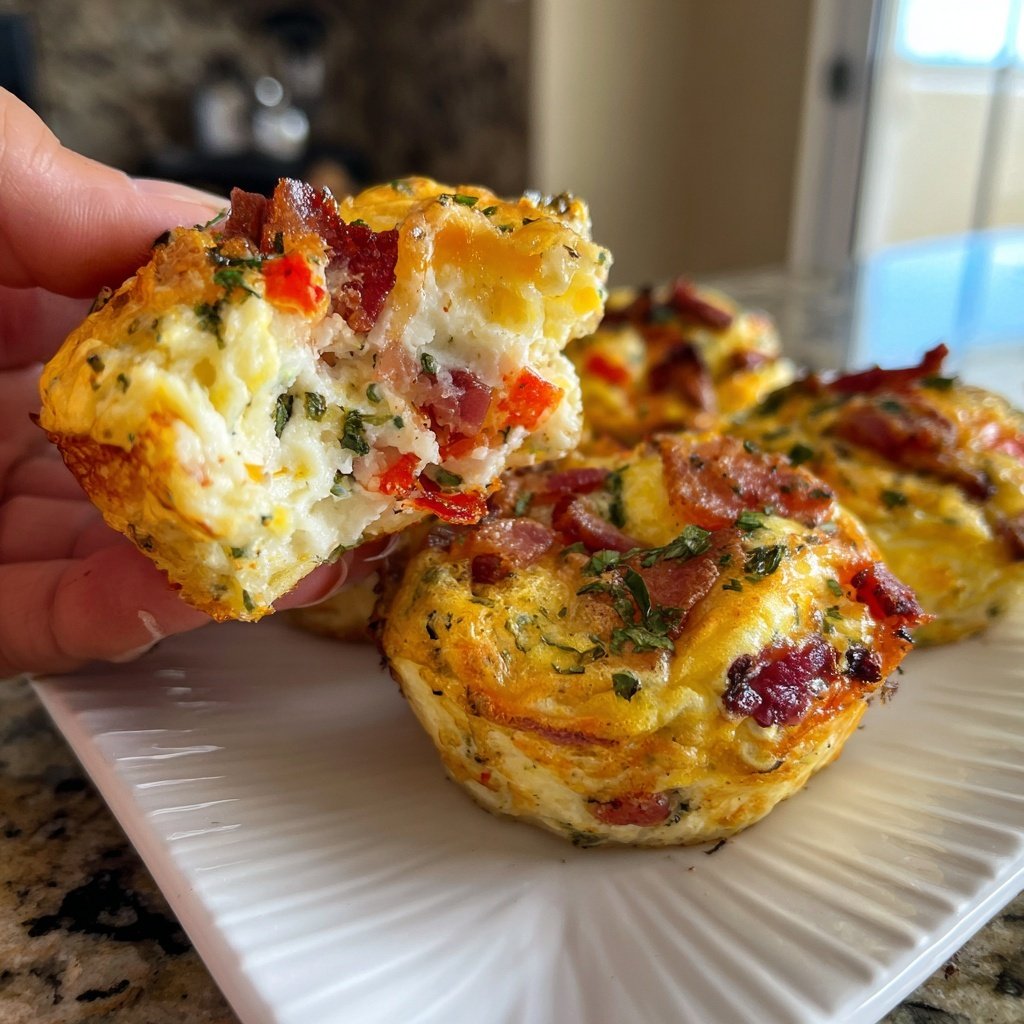 Keto Breakfast Egg Muffins With Bacon