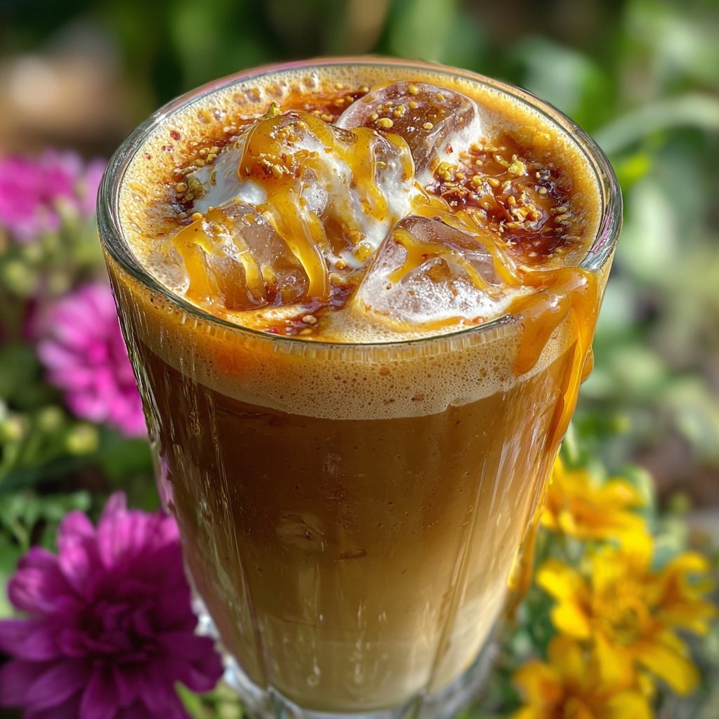 Vanilla Caramel Blended Coffee Drink