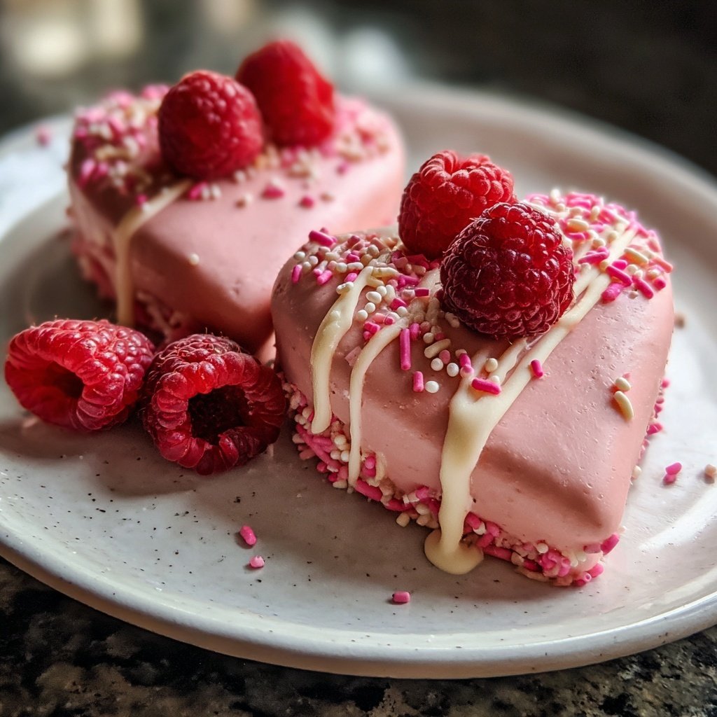 Mini Valentine Cakes for Two