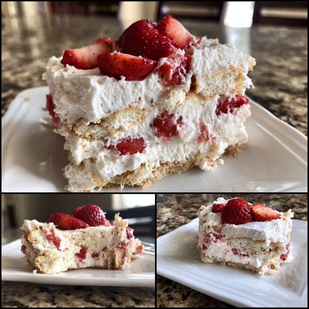 Strawberry Shortcake Icebox Cake