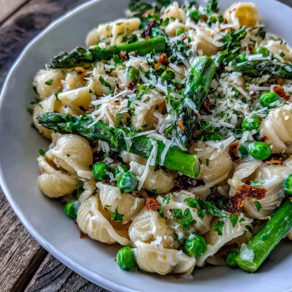 Spring Pasta With Asparagus And Peas