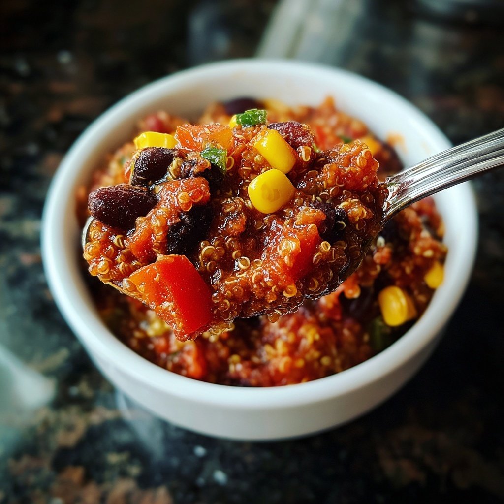 Healthy Crockpot Quinoa Chili