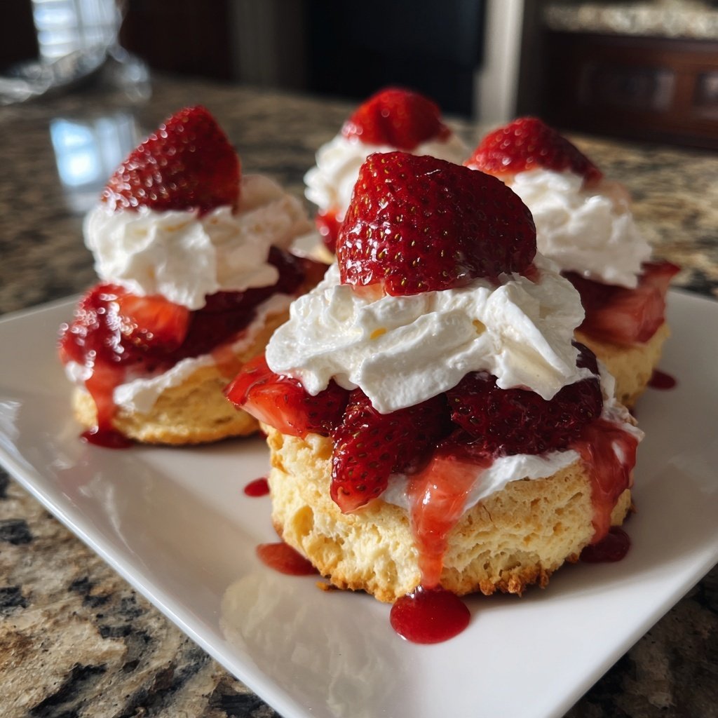 Valentines Treats Strawberry Shortcakes