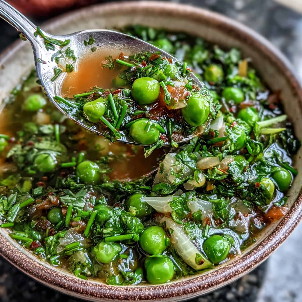 Spring Soup With Peas And Herbs