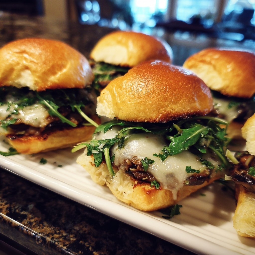 Sliders with Roasted Portobello