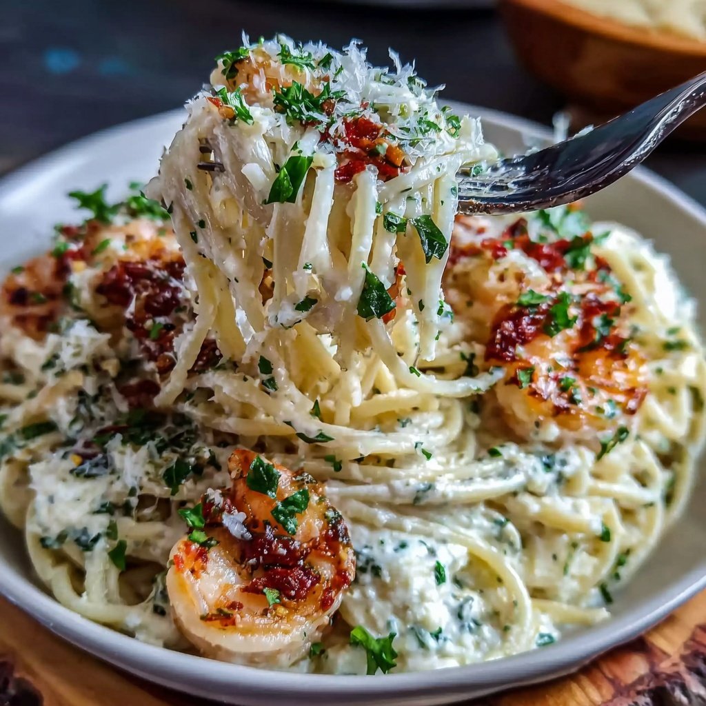 Shrimp Pasta With Lemon Ricotta