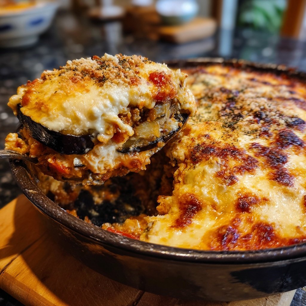 Baked Eggplant Lentil Bake