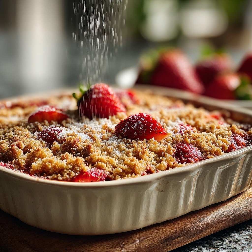 Strawberry Oat Breakfast Bake
