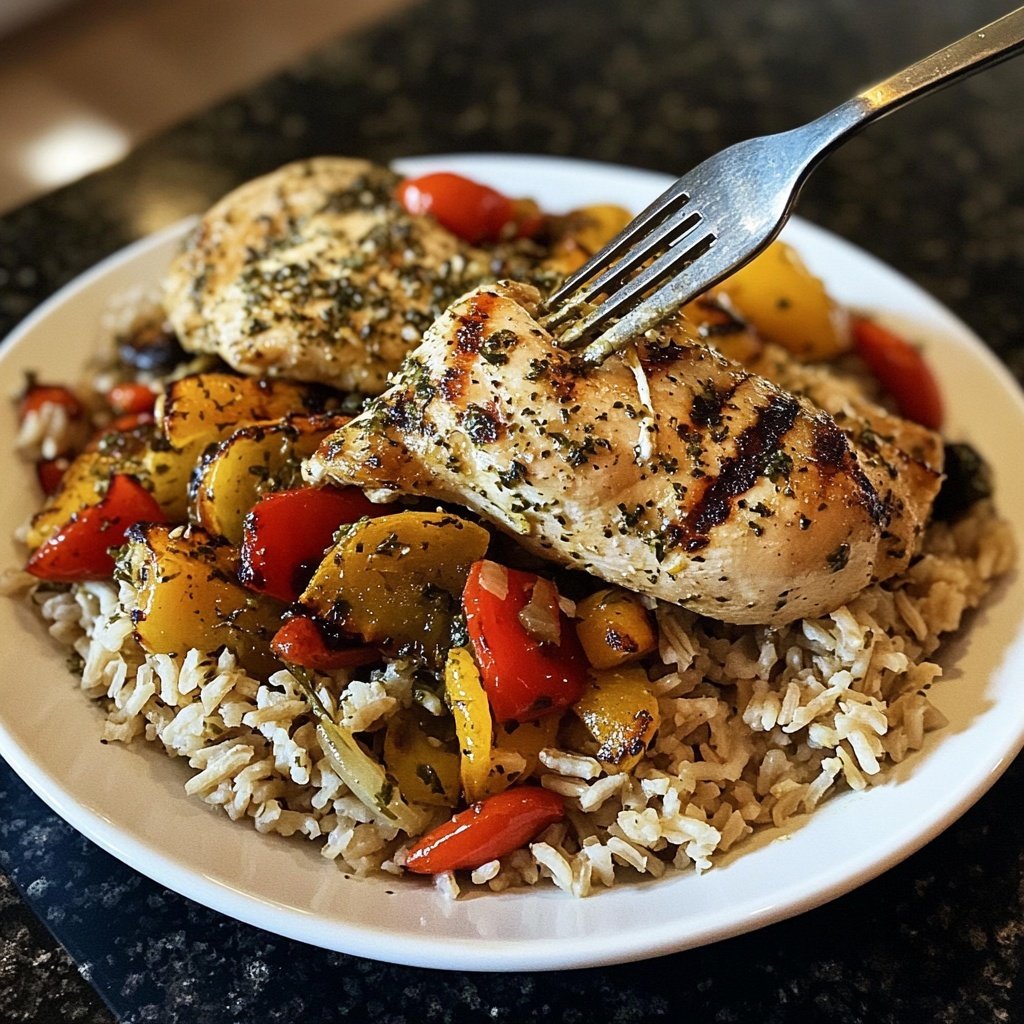 Grilled Lemon Herb Chicken Bowl
