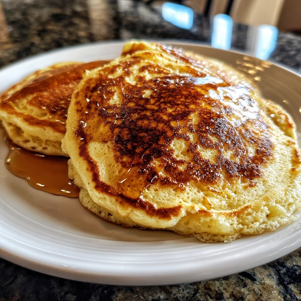 Cottage Cheese Pancakes with Vanilla