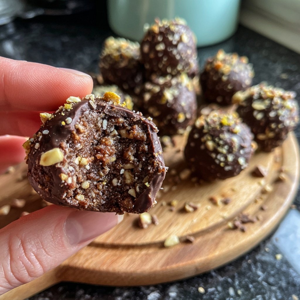 Chocolate Hazelnut Almond Energy Bites
