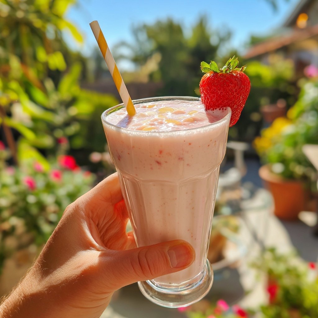 Strawberry Vanilla Protein Shake