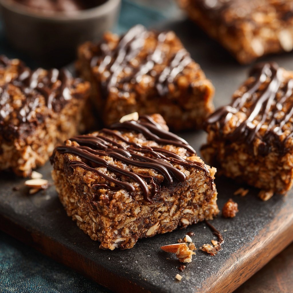 Chocolate Almond Coconut Energy Squares